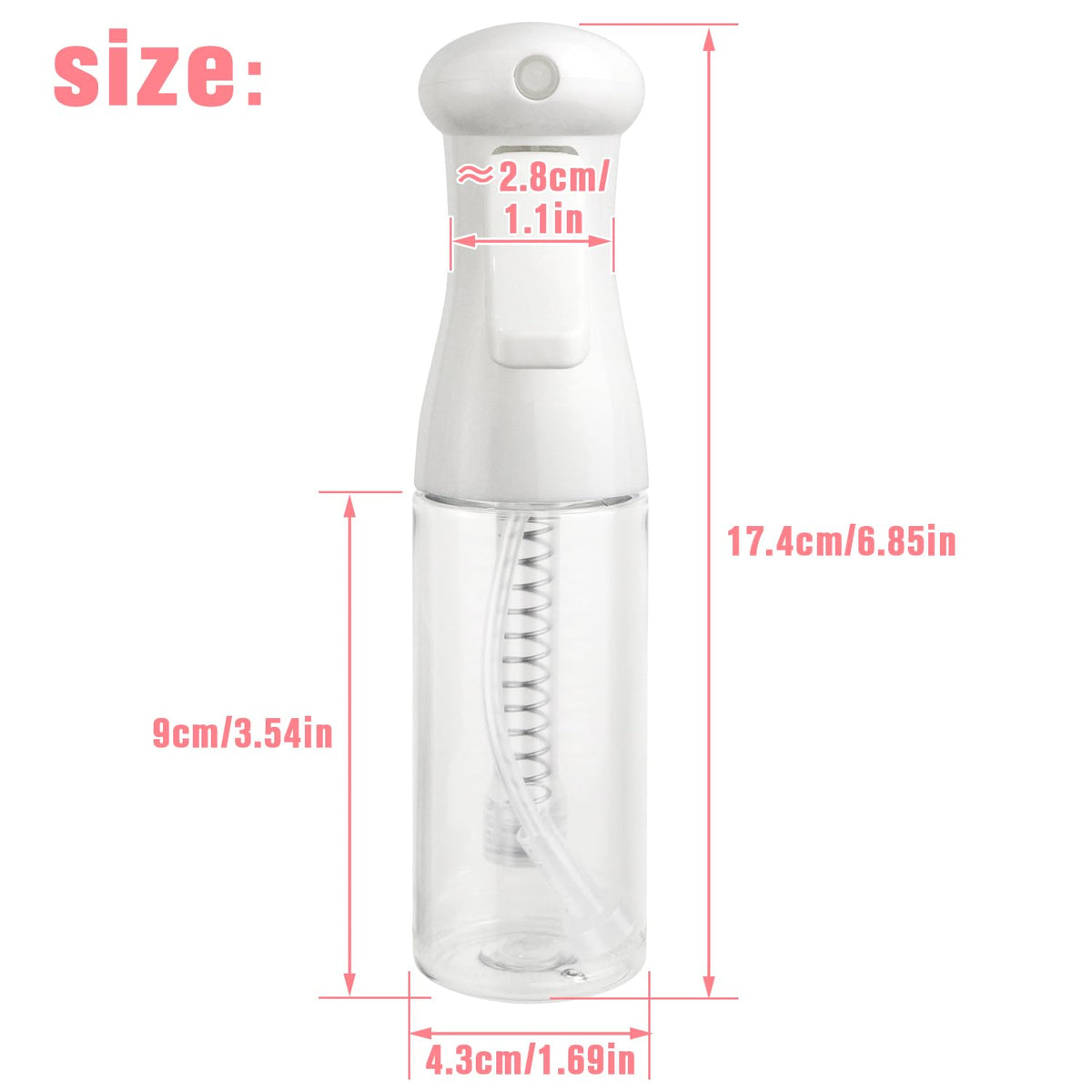 Flacon spray Apidgrowth 100ml avec brume fine en action