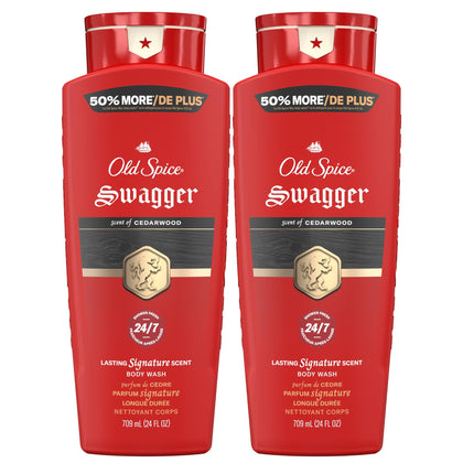 Flacons de gel douche Old Spice Red Collection 24 oz avec senteur bois de cèdre