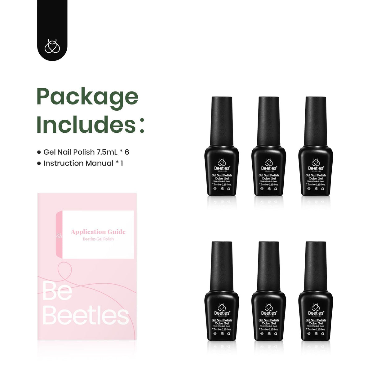 Flacons de vernis à ongles gel beetles en rangement