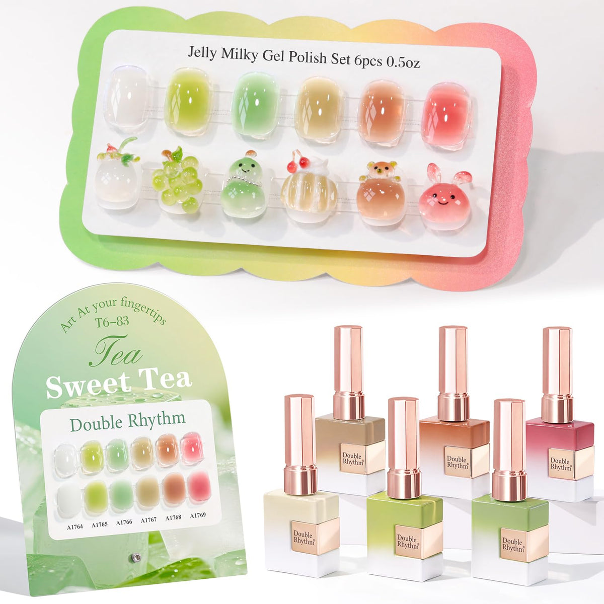 Flacons de vernis gel Double Rhythm 15 ML en différentes couleurs