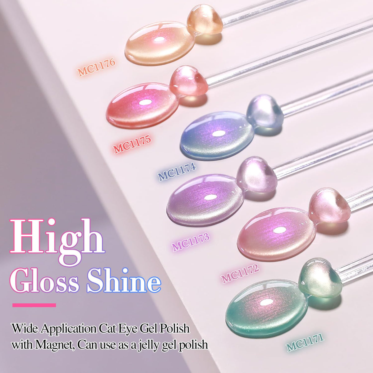 Flacons de vernis gel Double Rhythm en vue de face