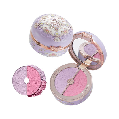 Flower Knows duo poudres blush 04 Fluttering Romance avec motif papillon en relief
