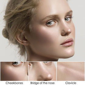 FOCALLURE kit de contour avec applicateur en main
