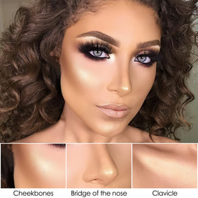 FOCALLURE Stick Contour Crème 2 Pièces en gros plan des teintes