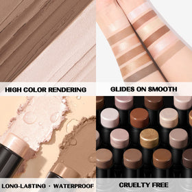 FOCALLURE Stick Contour Crème 2 Pièces sur fond blanc