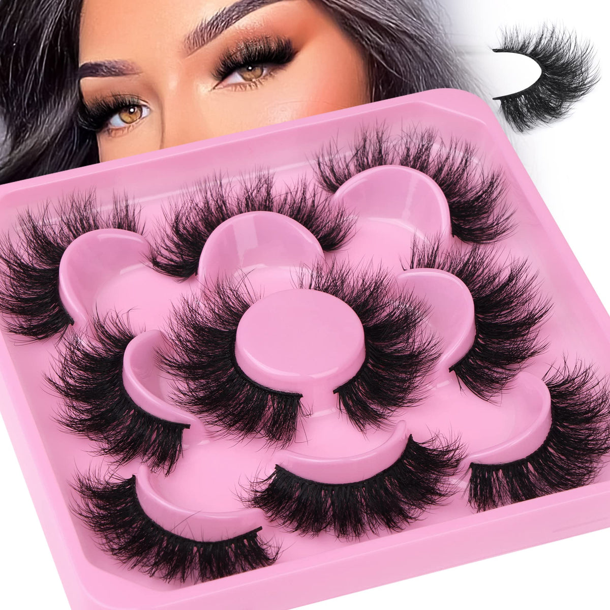 Focipeysa Faux Cils 3D Fluffy modèle avec longueur de 18mm