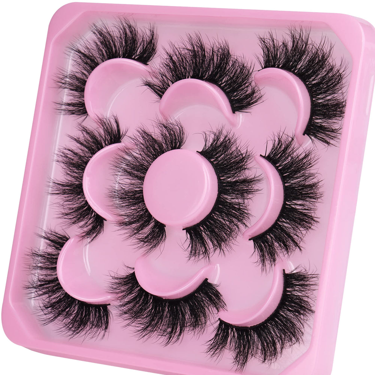 Focipeysa faux cils avec texture fluffy et crisscross