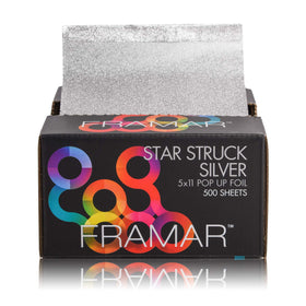 Foils argent FRAMAR en vue de face, emballage ouvert