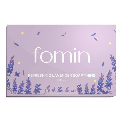 FOMIN Feuilles de Savon Antibactériennes Lavande - paquet avant
