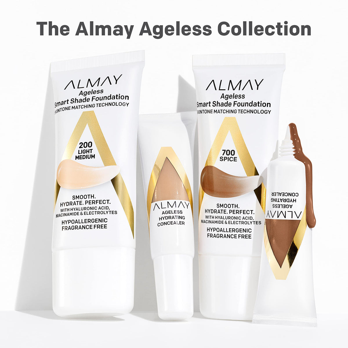 Fond de teint Almay 100 Light avec autres produits de beauté