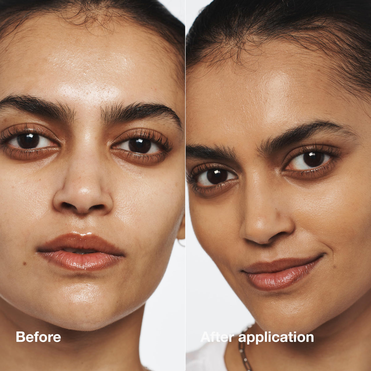 Fond de teint Clinique 50g application sur peau