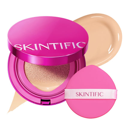 Fond de Teint Cushion SKINTIFIC éclat naturel 01 Vanille avant