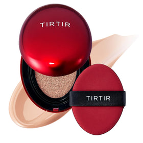 Fond de teint cushion TIRTIR rouge vue avant avec emballage