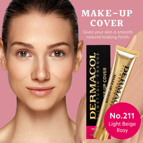 Fond de teint Dermacol en application sur la peau