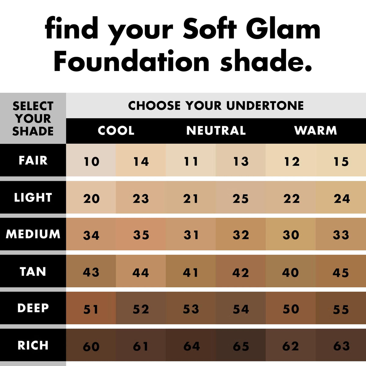 Fond de teint e.l.f. Soft Glam sur table de maquillage
