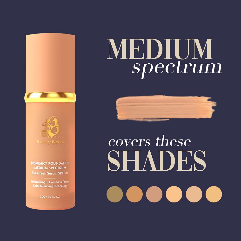 Fond de Teint Forever Bloom avec accessoires de maquillage