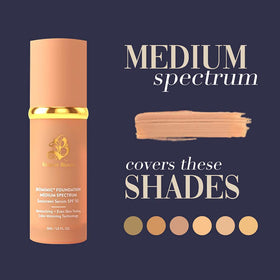 Fond de Teint Forever Bloom avec accessoires de maquillage