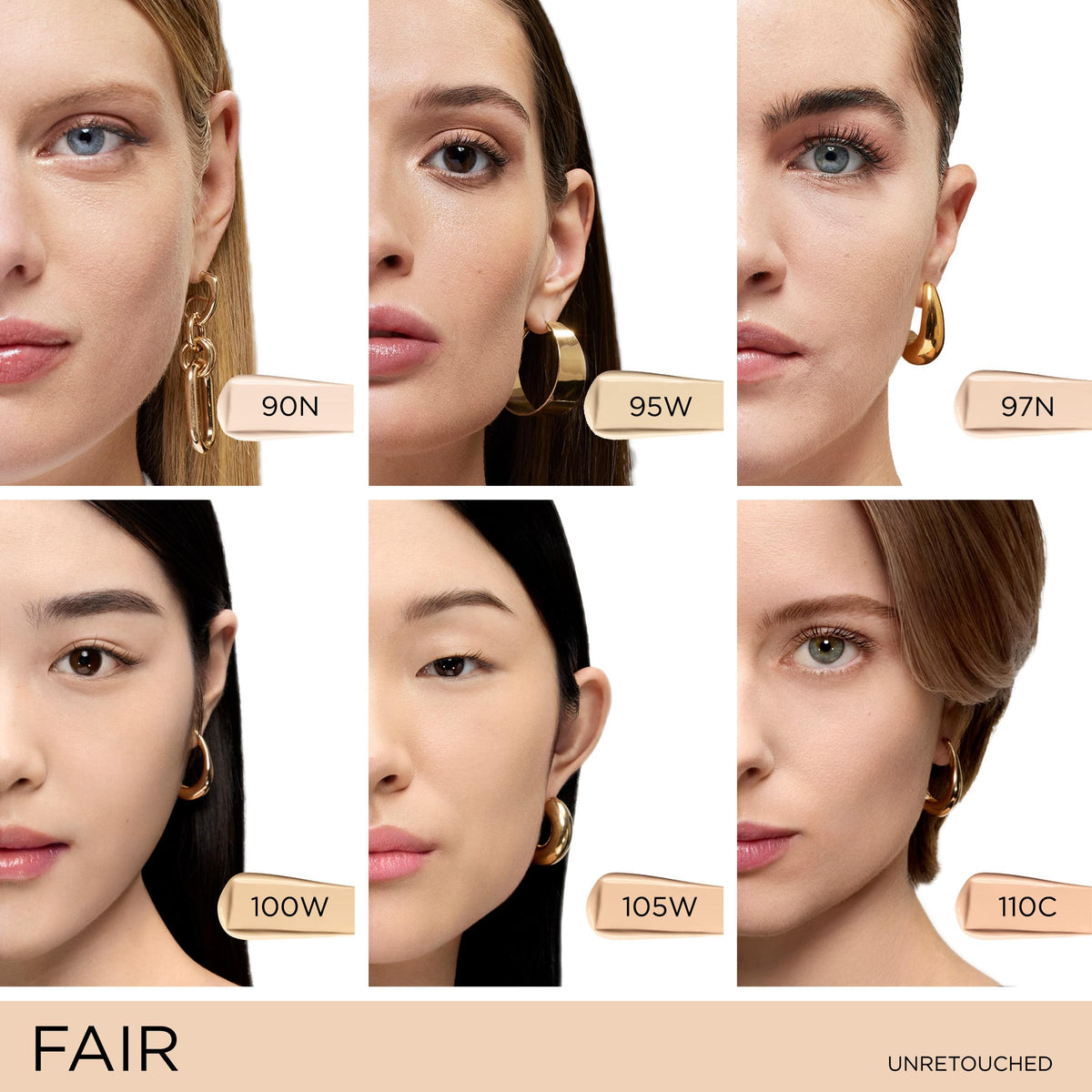 Fond de teint Lancôme Teint Idole Ultra Wear 090N sur peau