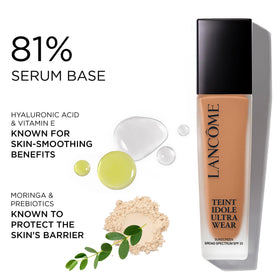 Fond de Teint Lancôme Teint Idole Ultra Wear 115C avec accessoires de maquillage