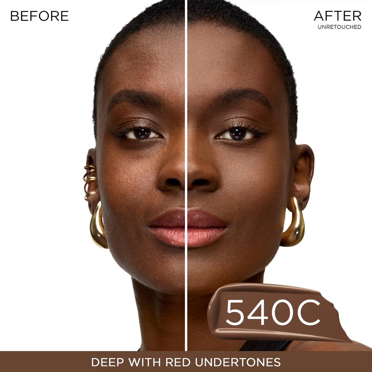 Fond de teint Lancôme Teint Idole Ultra Wear 540C application sur peau