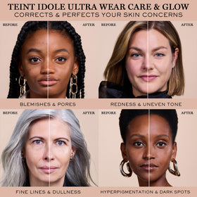 Fond de teint Lancôme Teint Idole Ultra Wear Care & Glow sous lumière naturelle