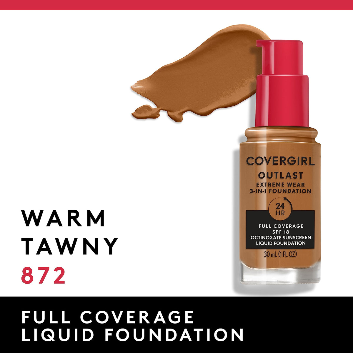 Fond de Teint Liquide 3-en-1 de COVERGIRL sur une peau bien préparée