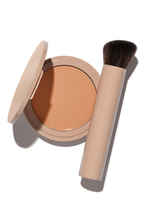 Fond de teint No Makeup Makeup Light Medium avec pinceau parfait