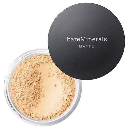Fond de Teint Poudré Minéral Mat SPF 15 de bareMinerals, couleur 04 Golden Fair, vue avant