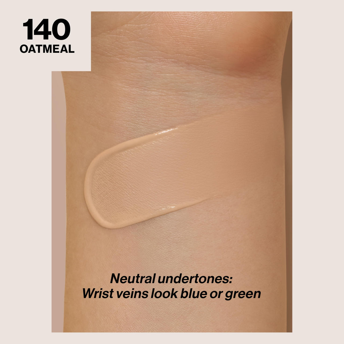 Fond de teint REVLON ColorStay 140 Avoine application sur la peau