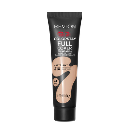 Fond de teint REVLON ColorStay Full Cover 210 Beige Sable, tube avant