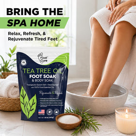 FOOT Bain de Pieds à l'Huile d'Arbre à Thé, ambiance de détente