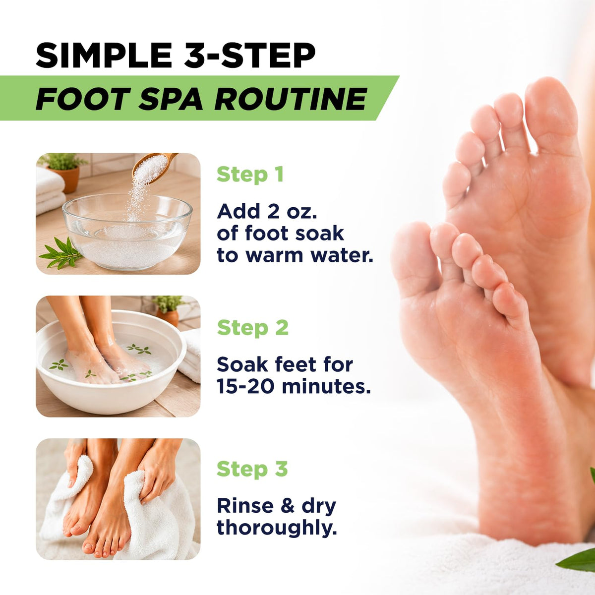 FOOT Bain de Pieds à l'Huile d'Arbre à Thé, utilisation dans un bain
