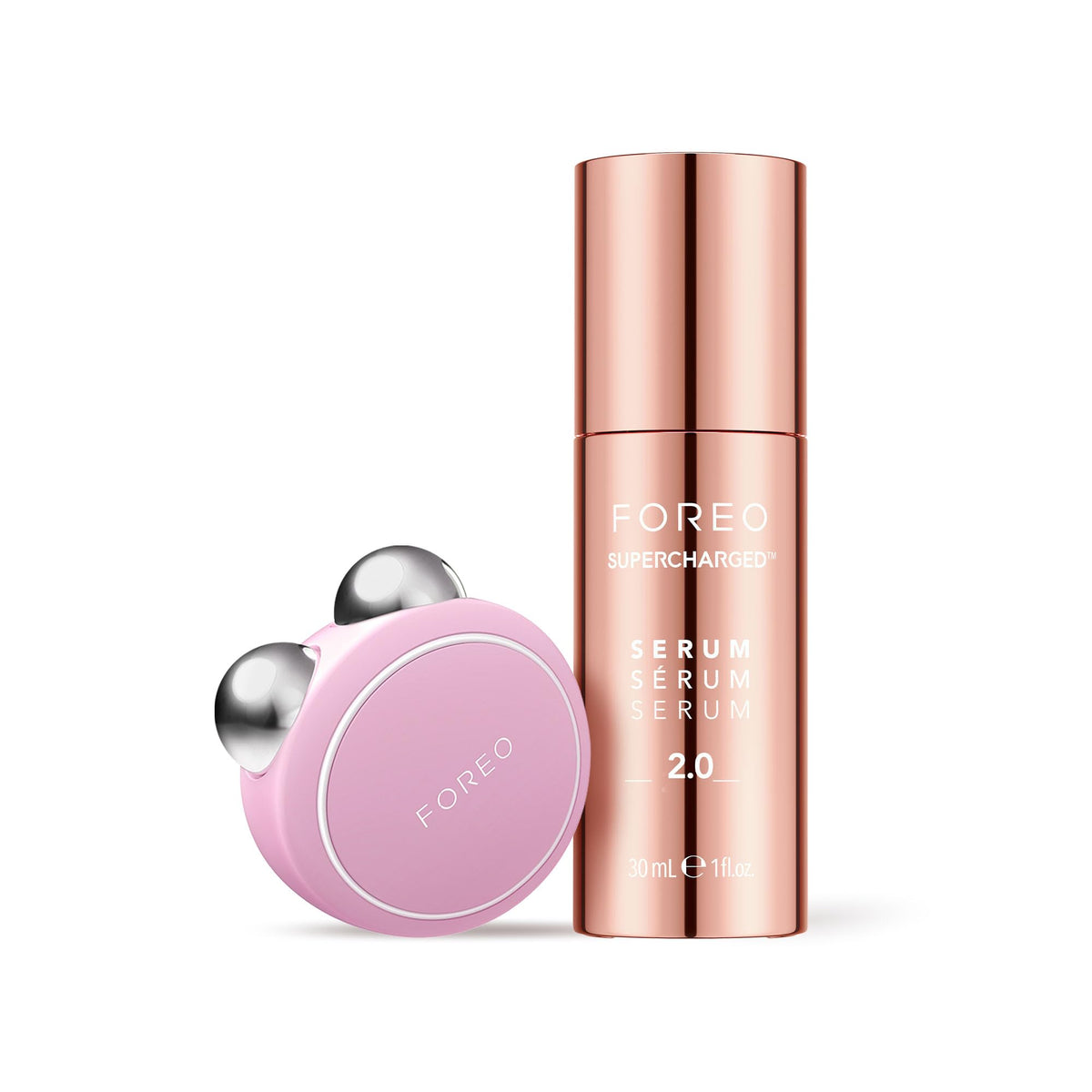 FOREO BEAR Mini kit avec sérum Serum Serum Serum en rose perle