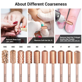 Foret à ongles MelodySusie montrant le design à dents croisées