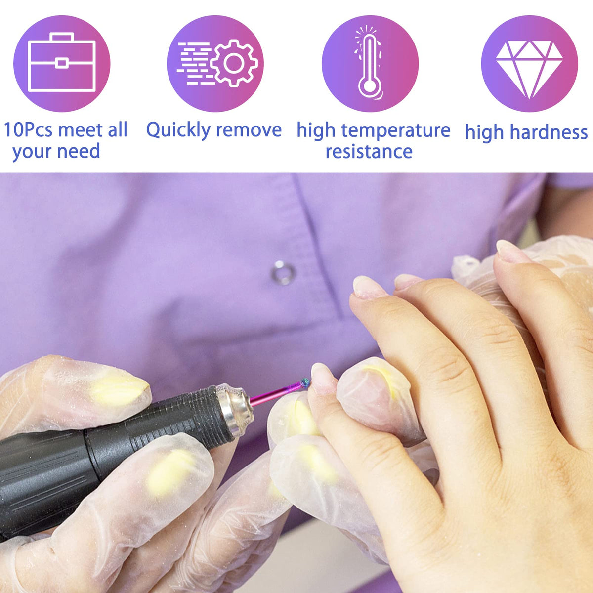 Forets à ongles BQAN pour manucure professionnelle