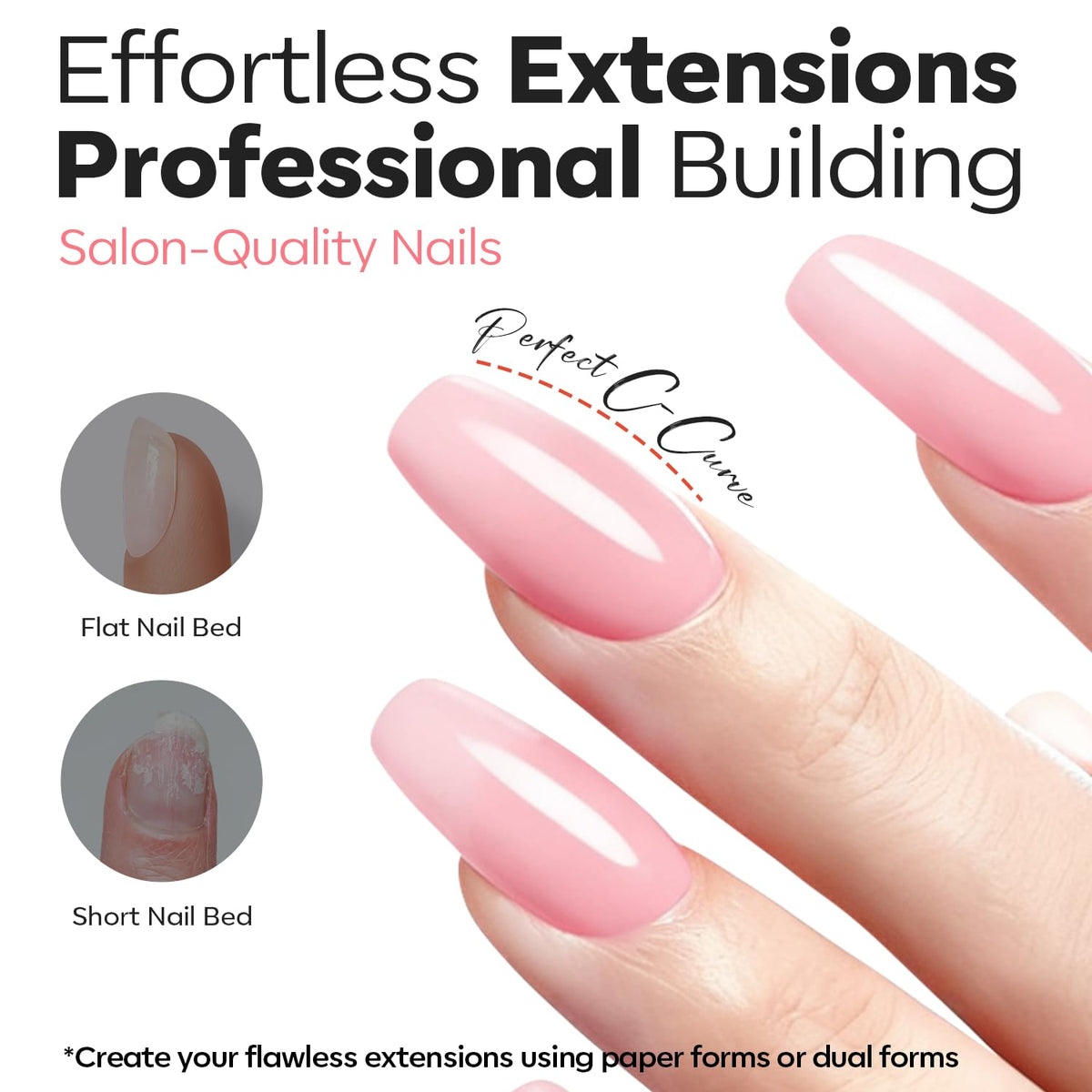 Formes d'ongles incluses dans le kit modelones