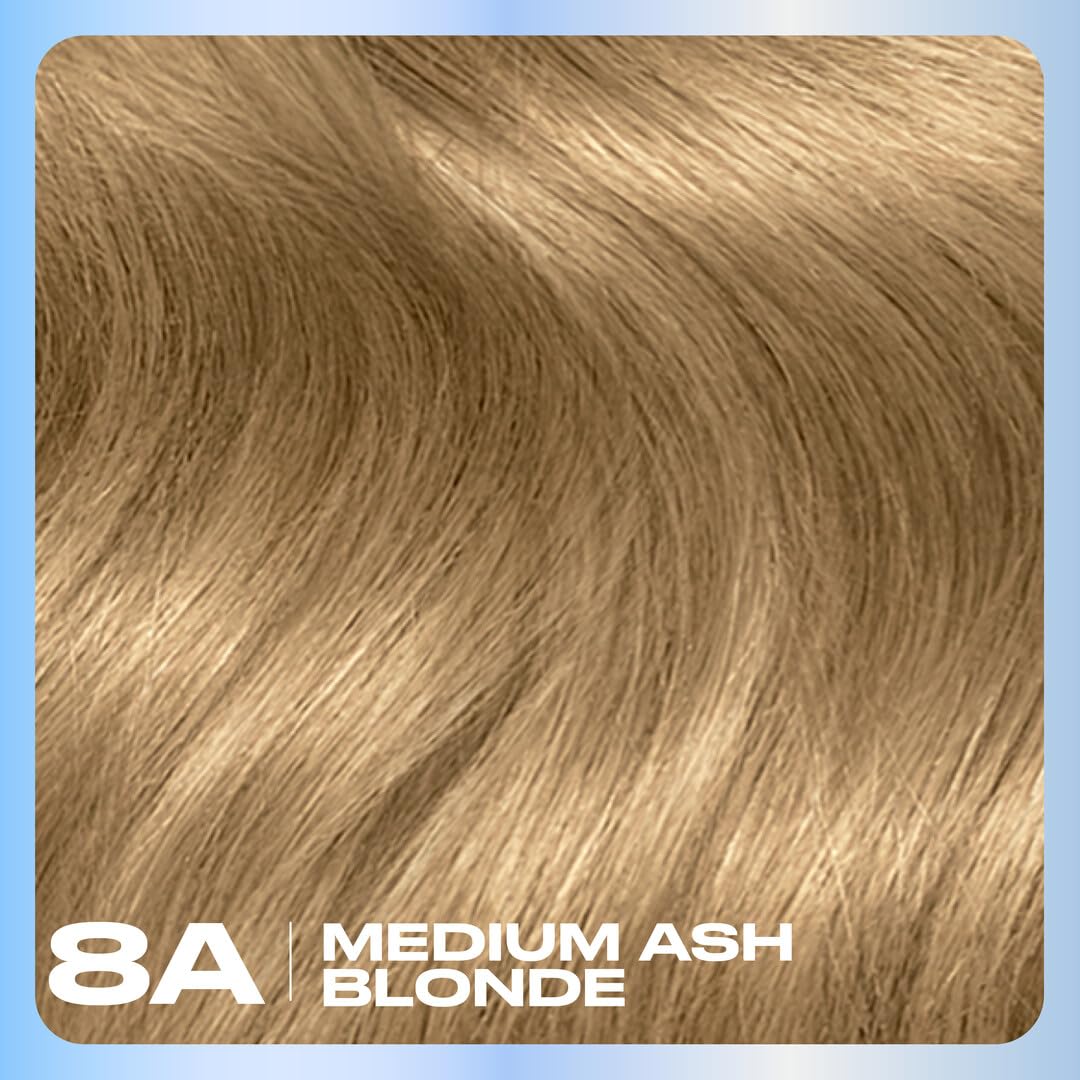 Formule de coloration Clairol 8A sur cheveux