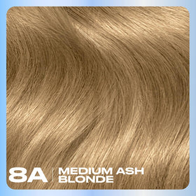 Formule de coloration Clairol 8A sur cheveux