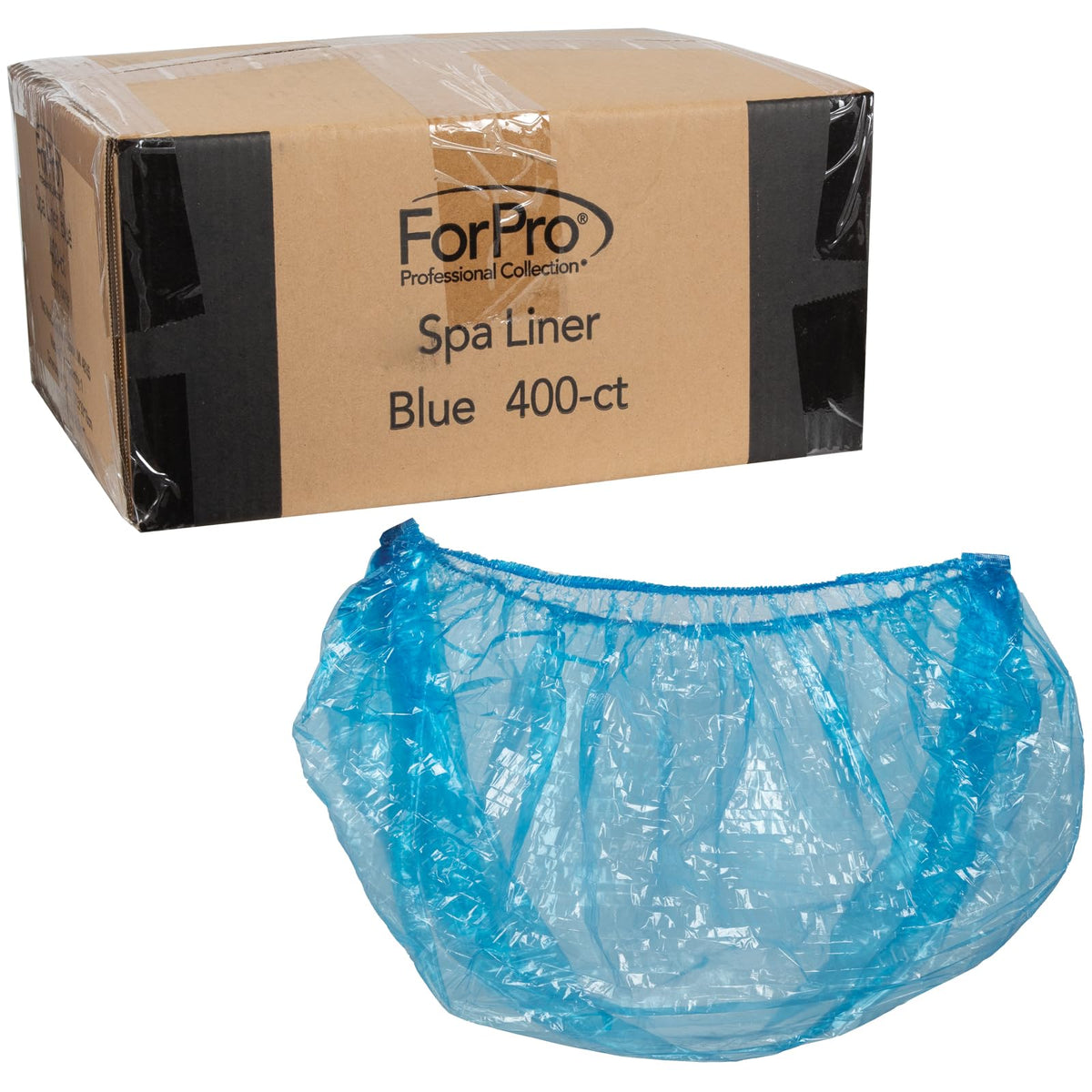 ForPro Professional Collection Liner de Pédicure bleu, paquet de 400 unités