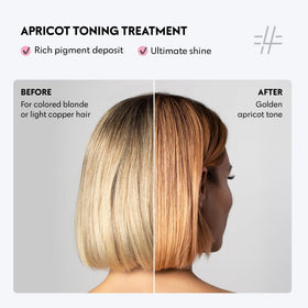 FOUR REASONS Color Mask Apricot application sur cheveux
