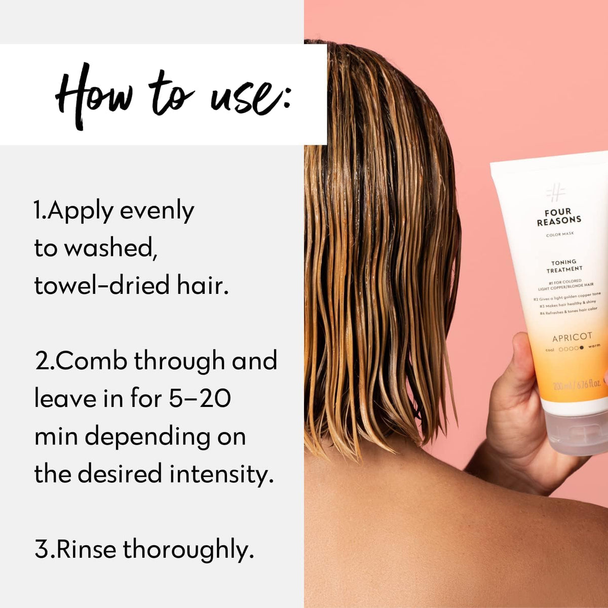 FOUR REASONS Color Mask Apricot ingrédients naturels