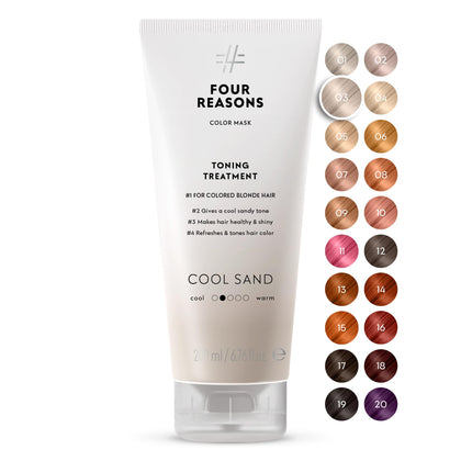 FOUR REASONS Color Mask Cool Sand Blonde 222g packaging front view