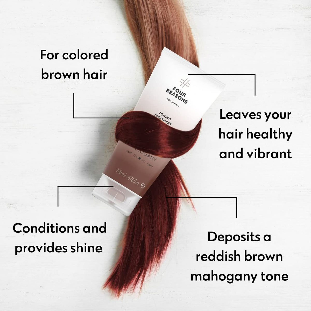 FOUR REASONS Color Mask Mahogany 209g tube avec bouchon