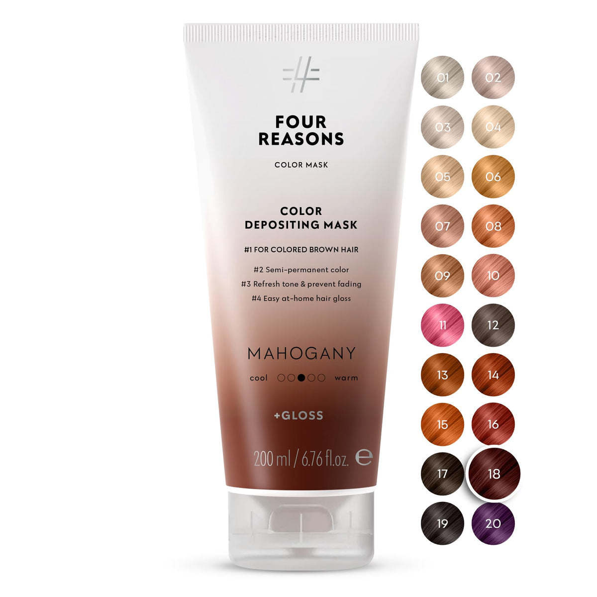 FOUR REASONS Color Mask Mahogany 209g vue de face
