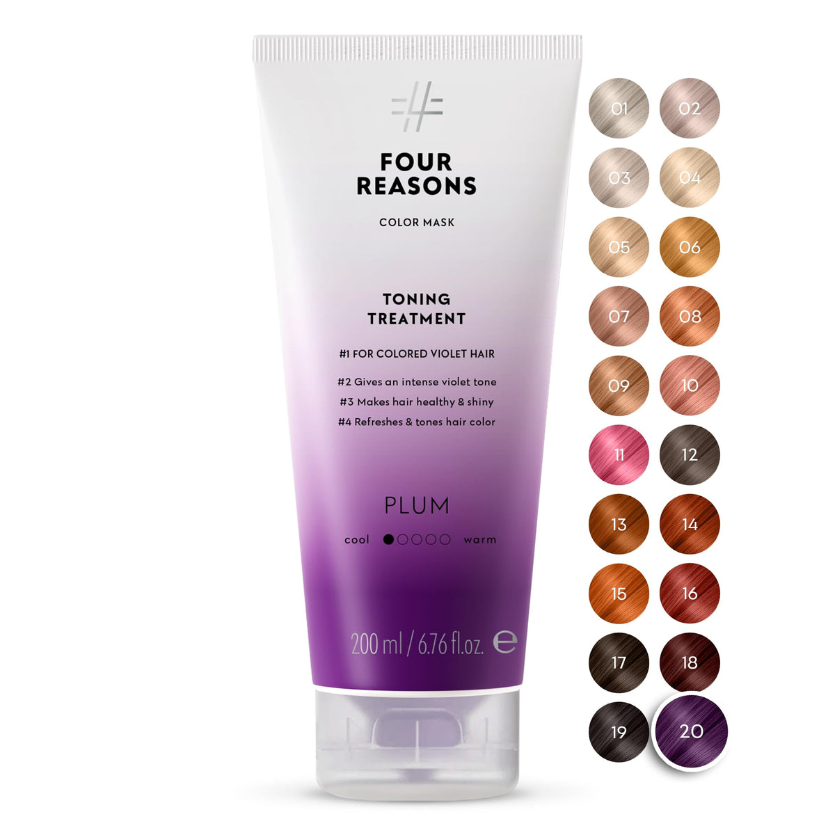 FOUR REASONS Color Mask Plum 226g vue de l'avant