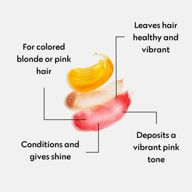 FOUR REASONS Color Mask Rose Pink après application