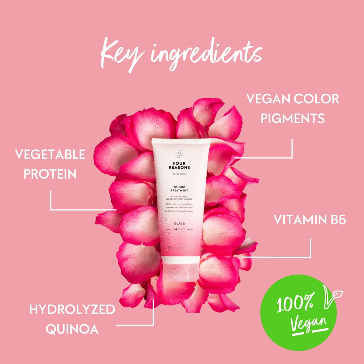 FOUR REASONS Color Mask Rose Pink packaging