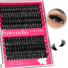 Fowendia cils individuels fluffy volume 10-18mm vue de face