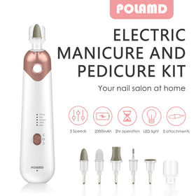 Fraiseur à ongles POLAMD avec lumière LED intégrée