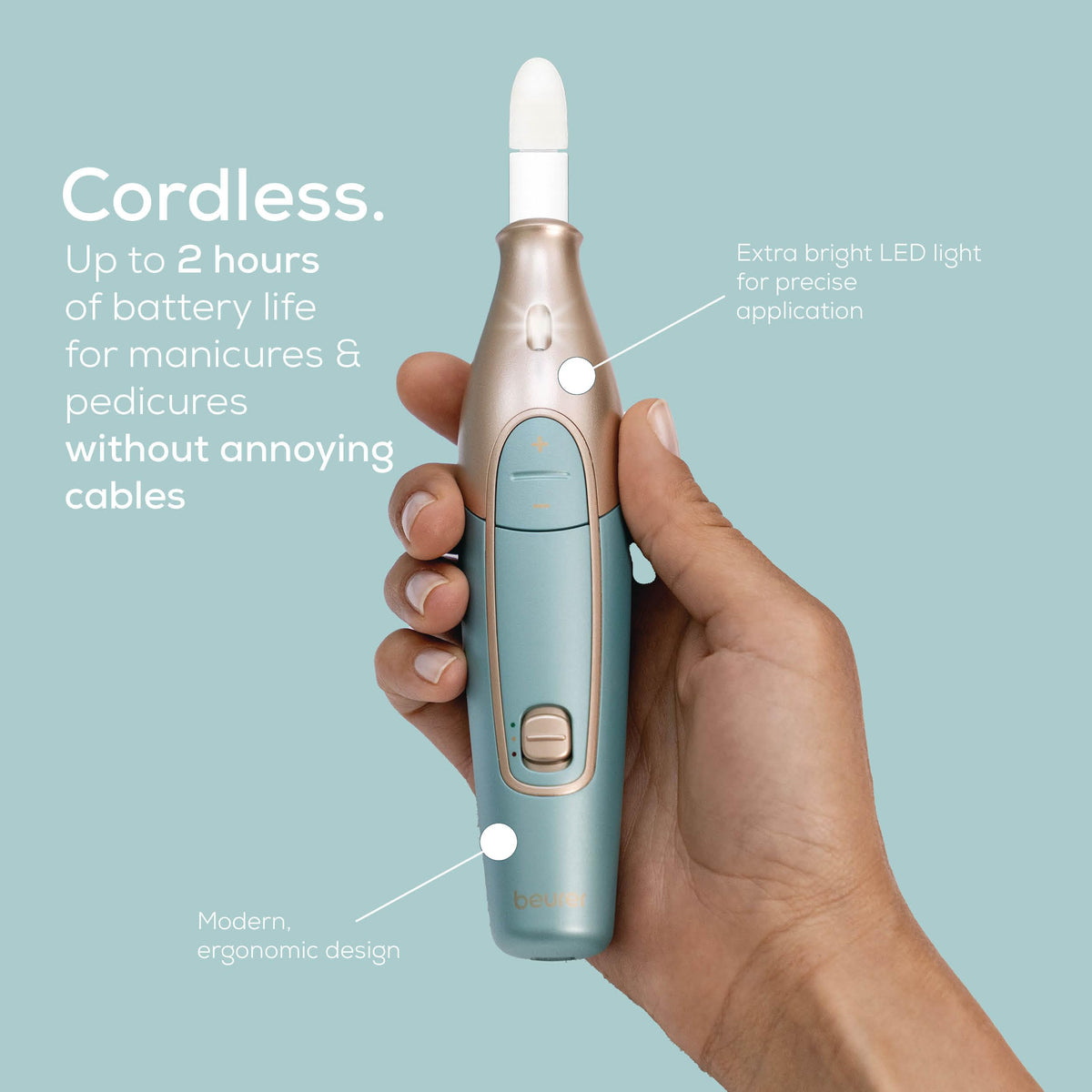 Fraiseuse à ongles Beurer MP84 avec éclairage LED